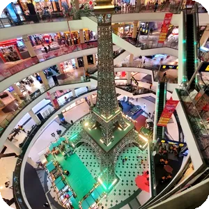 Suvarnabhumi Airport is much larger